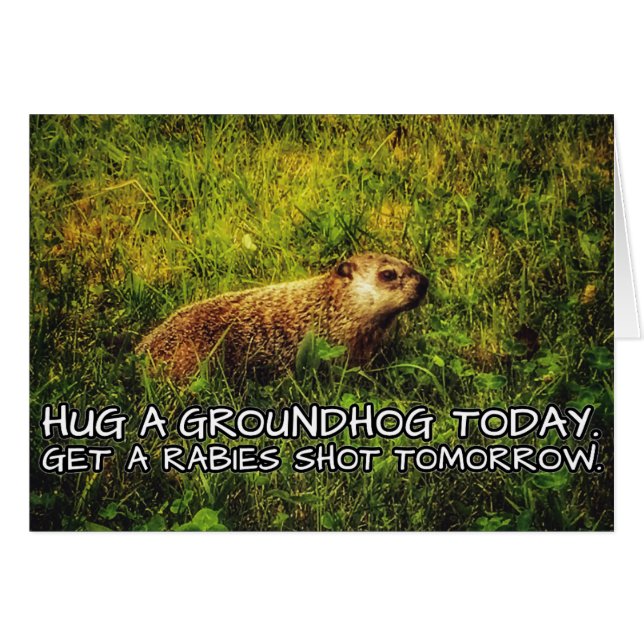 groundhogを今日抱き締めて下さい。 狂犬病を明日撃たれる得て下さい (正面横)