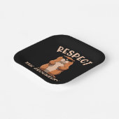 Groundhogを尊重する – ウッドチャック・グラウンドホッグの日 ペーパープレート (傾斜あり)