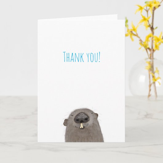 Groundhogサンキューカード カード (黄色い花)
