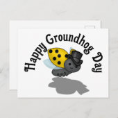 GroundhogデイレディバグTシャツ ポストカード (正面/裏面)