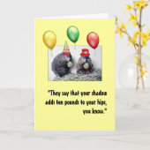 Groundhogデイ誕生日カード カード (黄色い花)