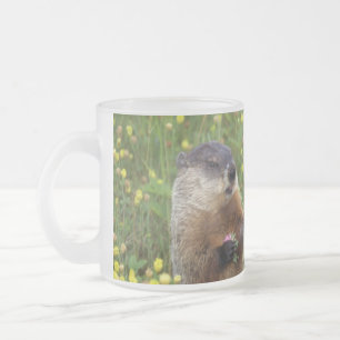 Groundhogポーズマグ フロストグラスマグカップ