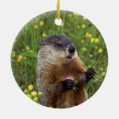 Groundhogポーズ セラミックオーナメント (裏面)