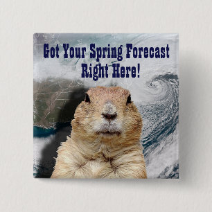 Groundhog春予測 缶バッジ