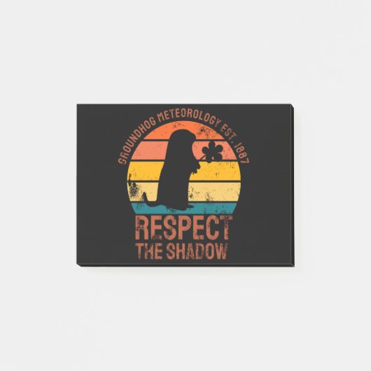 Groundhog気象学Est.1887 ポストイット (正面)