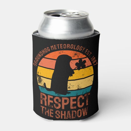 Groundhog気象学Est.1887 缶クーラー (缶正面)