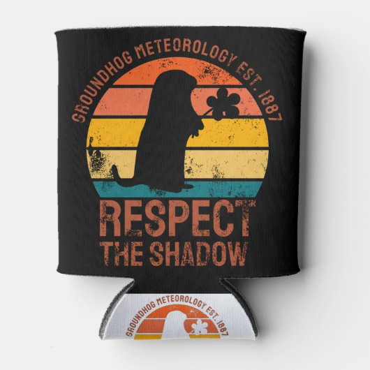 Groundhog気象学Est.1887 缶クーラー (正面)