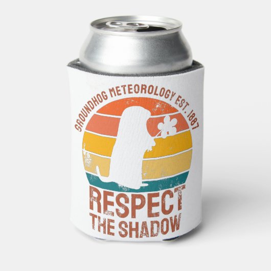 Groundhog気象学Est.1887 缶クーラー (缶裏面)