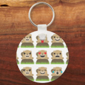 groundhog絵文字 キーホルダー (正面)