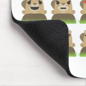 groundhog絵文字 マウスパッド (コーナー)