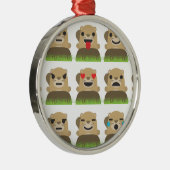 groundhog絵文字 メタルオーナメント (右)