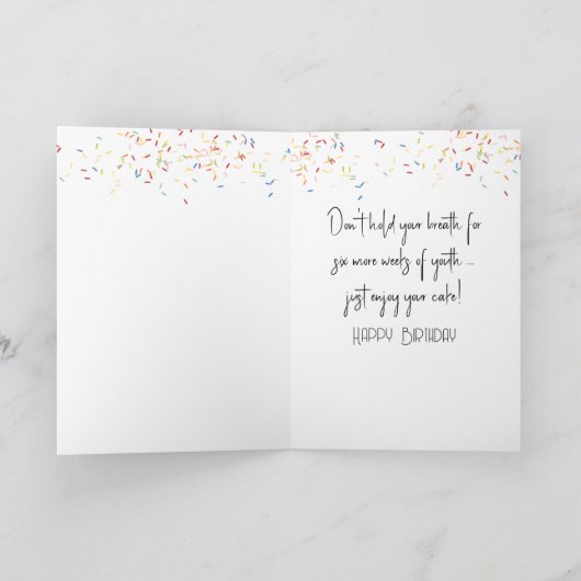 Groundhog Birthday With Cupcake カード (内部)