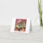 Groundhog Claraノートカード1 カード (裏面)