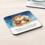 Groundhog Dayをテーマにした紙プレート コースター (左側)