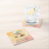 Groundhog Dayをテーマにした紙プレート スクエアペーパーコースター (インサイチュ)