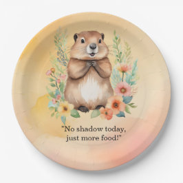 Groundhog Dayをテーマにした紙プレート ペーパープレート