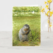 Groundhog Dayグリーティングカード カード (黄色い花)