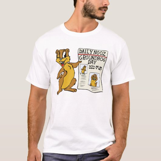 Groundhog Dayニュース Tシャツ (正面)