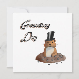groundhog dayフラットカード