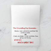 Groundhog Dayベビー カード (内部)