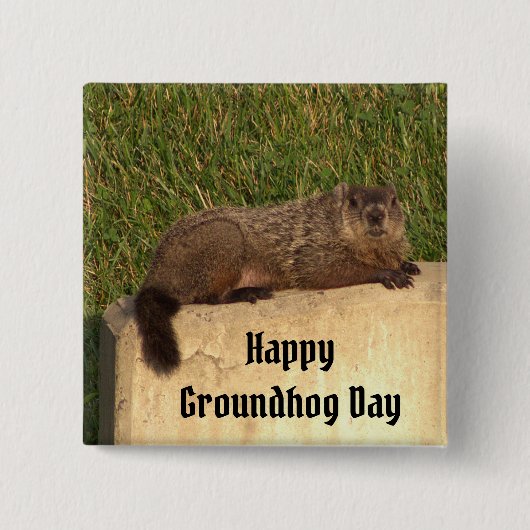 Groundhog Dayボタン 缶バッジ (正面)