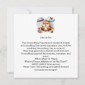 Groundhog Day招待状カー祝ド – おもしろい 招待状 (裏面)