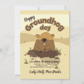 Groundhog Day招待状 招待状 (正面)