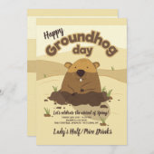 Groundhog Day招待状 招待状 (正面/裏面)
