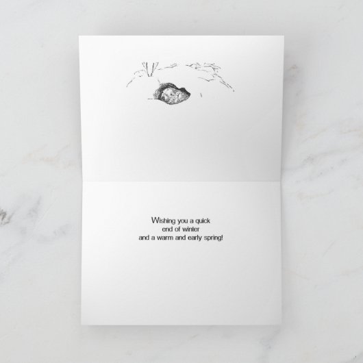 Groundhog Day白黒 カード (内部)