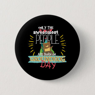Groundhog Day誕生日2020グラウンドホッグ愛好家ギフト 缶バッジ
