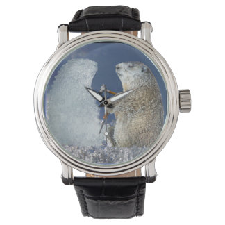 Groundhog Day遠くにのチッピング 腕時計