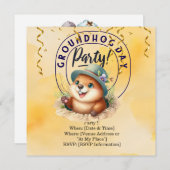 Groundhog Day 祝 withおもしろい セーブザデート (正面/裏面)