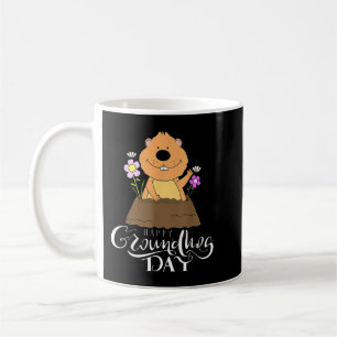Groundhog Day 2021ハッピーグラウンドホッグおもしろいメンズウォーム コーヒーマグカップ