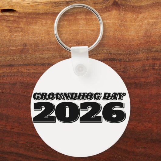 Groundhog Day 2026 キーホルダー (裏面)