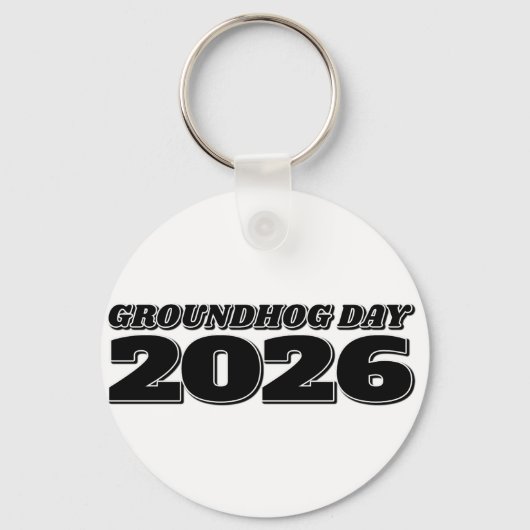 Groundhog Day 2026 キーホルダー (裏面)