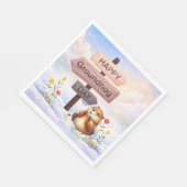 Groundhog day 22 February  スタンダードランチョンナプキン (角)