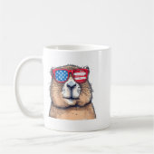 Groundhog Day Decorations 2025 Funny Groundhog Day コーヒーマグカップ (左)
