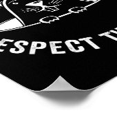 Groundhog Day Funny Quote , Respect The Shadow Met ポスター (角)