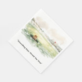 Groundhog Day Golfer Winter Golf Holiday スタンダードランチョンナプキン (角)