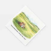 Groundhog Day Golfer Winter Golf Holiday スタンダードランチョンナプキン (角)