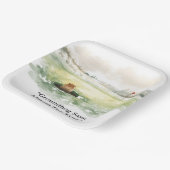 Groundhog Day Golfer Winter Golf Holiday ペーパープレート (傾斜あり)