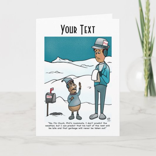 Groundhog Day Greeting Card カード (正面)