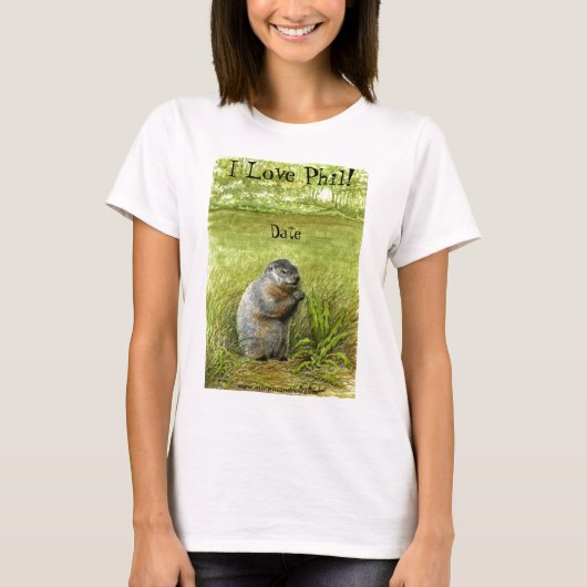 Groundhog Day "I Love Phil"ロングスリーブTシャツ Tシャツ (正面)