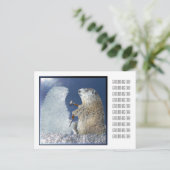 Groundhog Day Ice Sculpture ポストカード (スタンド正面)