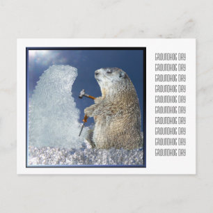 Groundhog Day Ice Sculpture ポストカード