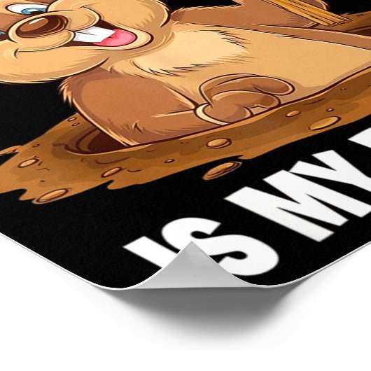 Groundhog Day Is My Birthday February 2nd _1  ポスター (角)