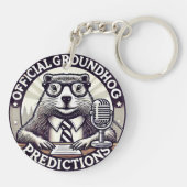 Groundhog Day Predictions - Marmotte Météo キーホルダー (裏面)