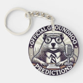 Groundhog Day Predictions - Marmotte Météo キーホルダー (正面)
