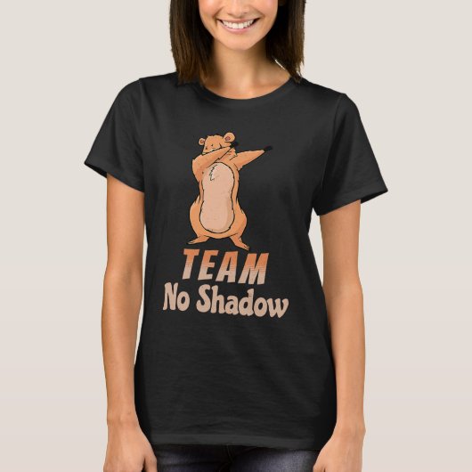 Groundhog Day Team No Shadow Dabbing Kids Men Retr Tシャツ (正面)
