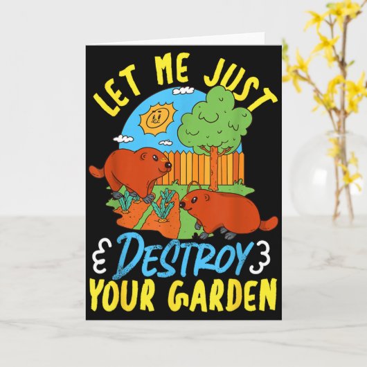 Groundhog_ Let Me Just Destroy Your Garden  カード (黄色い花)